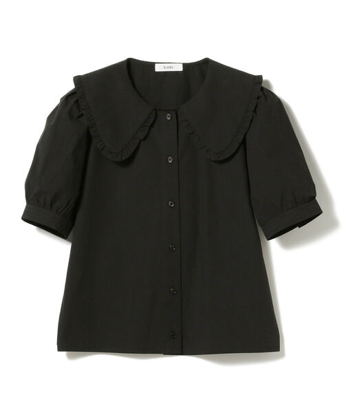 BeAMS DOT（ビームスドット）の「【WEB限定】BeAMS DOT / ビッグフリル襟 半袖ブラウス（シャツ/ブラウス・レディース・ブラック/ホワイト・FREE）」の21枚目の写真