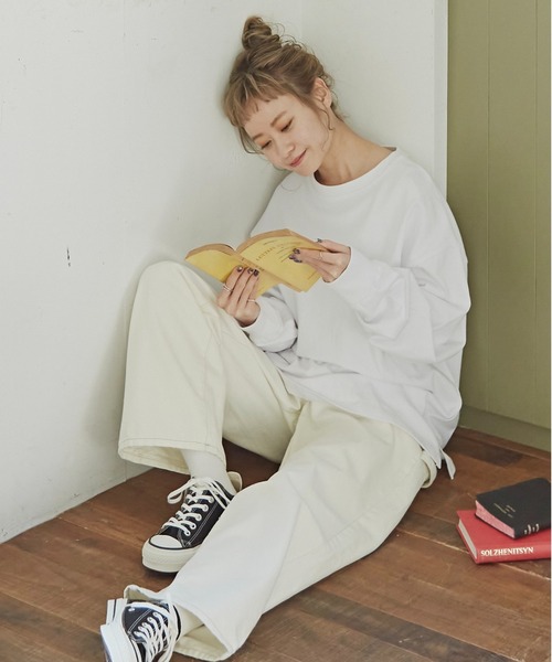 flaner(フラネ)の「ペインターデニムパンツ【ユニセックス】(デニムパンツ・レディース・ブラック/オフホワイト/カーキ・SMALL/MEDIUM/LARGE/X-LARGE)」の5枚目の写真