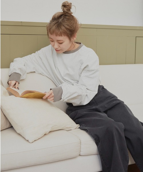 flaner(フラネ)の「ペインターデニムパンツ【ユニセックス】(デニムパンツ・レディース・ブラック/オフホワイト/カーキ・SMALL/MEDIUM/LARGE/X-LARGE)」の6枚目の写真