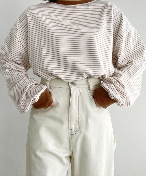 flaner(フラネ)の「ペインターデニムパンツ【ユニセックス】(デニムパンツ・レディース・ブラック/オフホワイト/カーキ・SMALL/MEDIUM/LARGE/X-LARGE)」の13枚目の写真