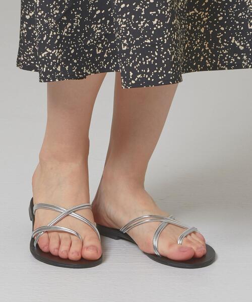 THE STATION STORE（ザ ステーション ストア）の「＜NICOLAS LANAS＞ FL ダブルコード サンダル（サンダル・レディース・シルバー/ゴールド・38/36/37）」の11枚目の写真