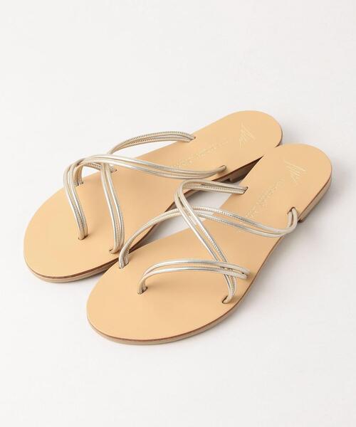 THE STATION STORE（ザ ステーション ストア）の「＜NICOLAS LANAS＞ FL ダブルコード サンダル（サンダル・レディース・シルバー/ゴールド・38/36/37）」の12枚目の写真