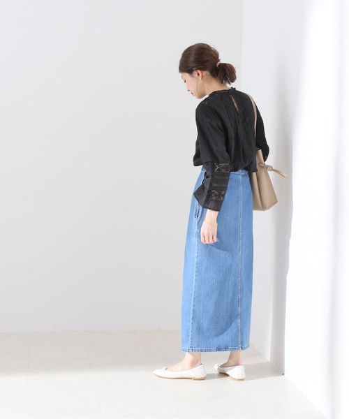 SLOBE IENA(スローブイエナ)の「【MOI NON PLUS】 DOT LACE ブラウス【手洗い可】(シャツ/ブラウス・レディース・ホワイト/ブラック・FREE)」の8枚目の写真