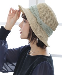 osharewalker | 『ワイヤー入り配色リボンハット』(ハット)