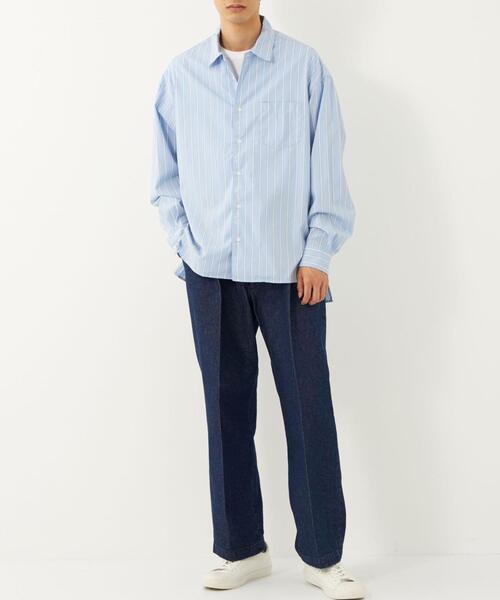 BRACTMENT（ブラクトメント）の「[ ブラクトメント ] BRACTMENT 13.5 OZ ムラ デニム ワイド パンツ（デニムパンツ・メンズ・ネイビー/ブラック・40/36/38）」の8枚目の写真