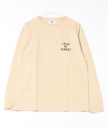【Bl】バックプリント長袖Tシャツ クルーネック