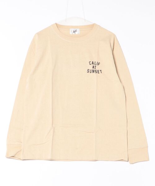 ARCHIVER(アーカイバ)の「【Bl】バックプリント長袖Tシャツ クルーネック(Tシャツ/カットソー・メンズ・ホワイト/ブラック/ベージュ/グレー・MEDIUM/LARGE)」の4枚目の写真