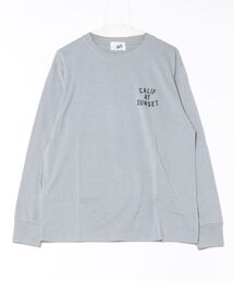 【Bl】バックプリント長袖Tシャツ クルーネック