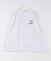 【Bl】バックプリント長袖Tシャツ クルーネック