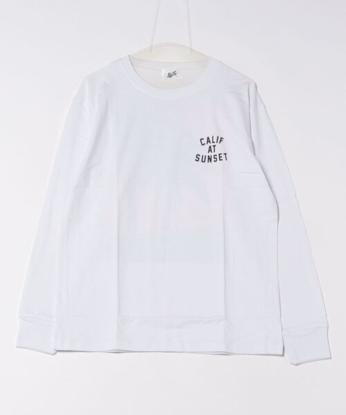 ARCHIVER(アーカイバ)の「【Bl】バックプリント長袖Tシャツ クルーネック(Tシャツ/カットソー・メンズ・ホワイト/ブラック/ベージュ/グレー・MEDIUM/LARGE)」の1枚目の写真