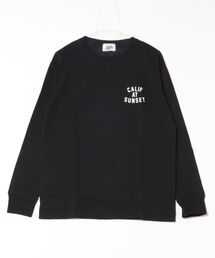 【Bl】バックプリント長袖Tシャツ クルーネック