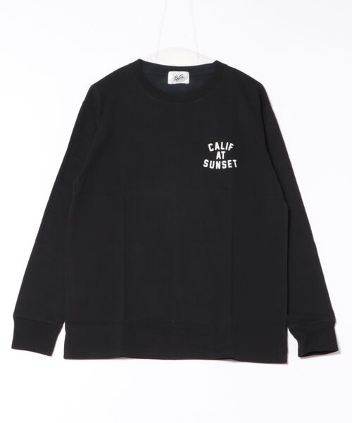 ARCHIVER(アーカイバ)の「【Bl】バックプリント長袖Tシャツ クルーネック(Tシャツ/カットソー・メンズ・ホワイト/ブラック/ベージュ/グレー・MEDIUM/LARGE)」の2枚目の写真