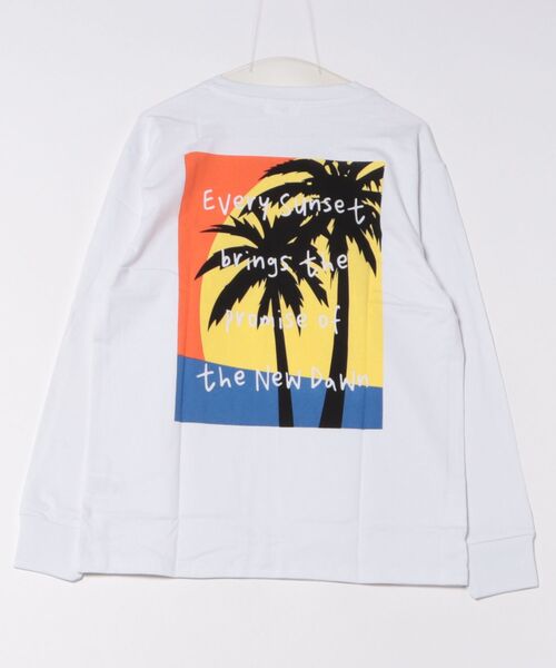 ARCHIVER(アーカイバ)の「【Bl】バックプリント長袖Tシャツ クルーネック(Tシャツ/カットソー・メンズ・ホワイト/ブラック/ベージュ/グレー・MEDIUM/LARGE)」の6枚目の写真