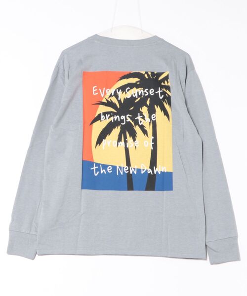 ARCHIVER(アーカイバ)の「【Bl】バックプリント長袖Tシャツ クルーネック(Tシャツ/カットソー・メンズ・ホワイト/ブラック/ベージュ/グレー・MEDIUM/LARGE)」の8枚目の写真