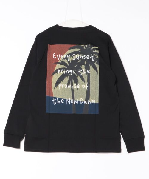 ARCHIVER(アーカイバ)の「【Bl】バックプリント長袖Tシャツ クルーネック(Tシャツ/カットソー・メンズ・ホワイト/ブラック/ベージュ/グレー・MEDIUM/LARGE)」の9枚目の写真