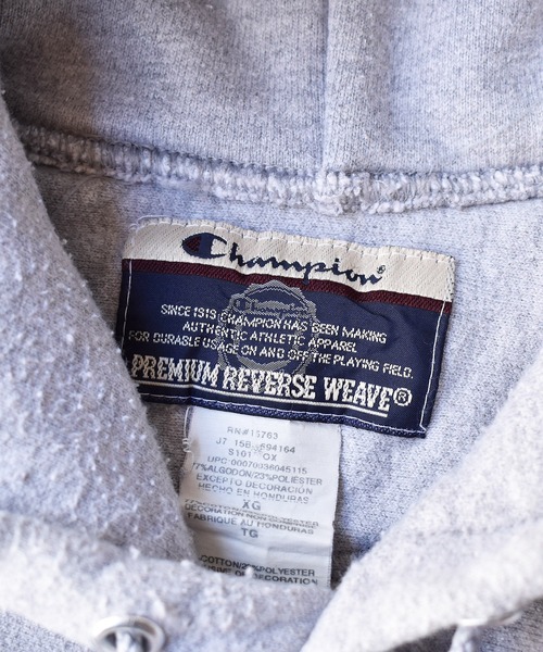 Champion(チャンピオン)の「【ヴィンテージ古着】Champion/チャンピオン リバースウィーブ 'RUTGERS' カレッジスウェット プルオーバーパーカー(パーカー・メンズ・グレー・X-LARGE)」の4枚目の写真