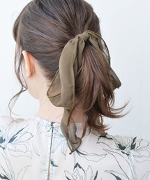 シフォンリボンヘアゴム