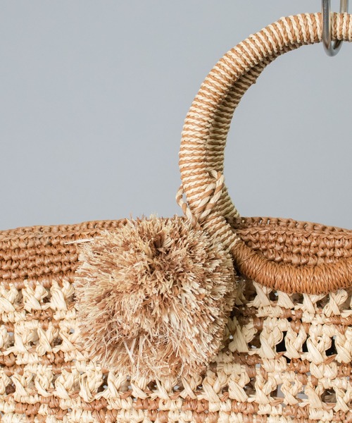 MAISON N.H PARIS（メゾンエヌアッシュパリ）の「【 MAISON N.H PARIS / メゾンエヌアッシュパリ 】  LUNA（かごバッグ・レディース・ブラック/ブラウン・FREE）」の5枚目の写真