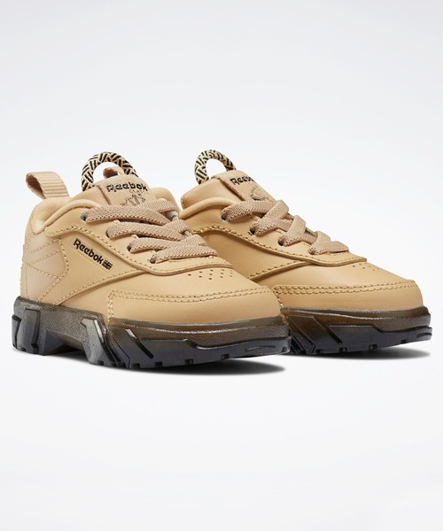 Reebok（リーボック）の「カーディB クラブシー / Cardi B Club C Shoes（スニーカー・キッズ・パープル/ベージュ/ホワイト×ホワイト/ブラック×レッド/ピンクゴールド・13.0cm/12cm/16.0cm/14.0cm/15.0cm）」の12枚目の写真