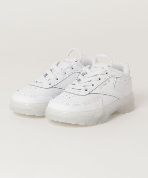 Reebok（リーボック）の「カーディB クラブシー / Cardi B Club C Shoes（スニーカー・キッズ・パープル/ベージュ/ホワイト×ホワイト/ブラック×レッド/ピンクゴールド・13.0cm/12cm/16.0cm/14.0cm/15.0cm）」の16枚目の写真