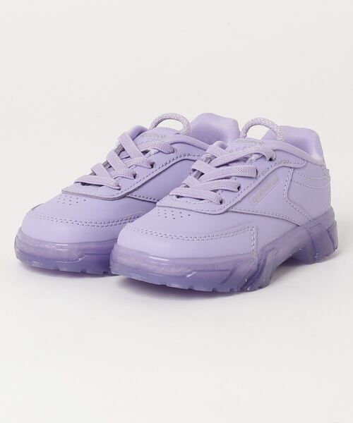 Reebok（リーボック）の「カーディB クラブシー / Cardi B Club C Shoes（スニーカー・キッズ・パープル/ベージュ/ホワイト×ホワイト/ブラック×レッド/ピンクゴールド・13.0cm/12cm/16.0cm/14.0cm/15.0cm）」の15枚目の写真