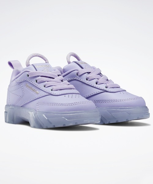 Reebok（リーボック）の「カーディB クラブシー / Cardi B Club C Shoes（スニーカー・キッズ・パープル/ベージュ/ホワイト×ホワイト/ブラック×レッド/ピンクゴールド・13.0cm/12cm/16.0cm/14.0cm/15.0cm）」の8枚目の写真