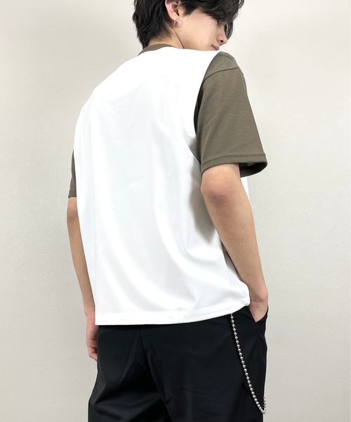 Chikashitsu +（チカシツプラス）の「【Chikashitsu +チカシツプラス】string vest/ストリング ベスト デザイン ベスト（ベスト・メンズ・ホワイト/ブラック/ベージュ/グレー・ONE SIZE）」の15枚目の写真