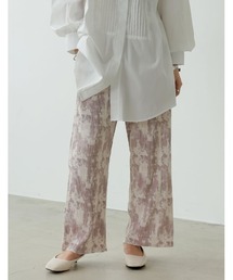 Re:EDIT | 総柄マットプリーツストレートパンツ(その他パンツ)