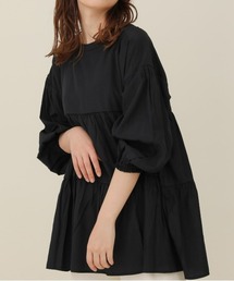 sakishimatokyo | 【ZOZO限定】サキシマamp「ワッシャーティアードボリューム袖ワンピース」(チュニック)