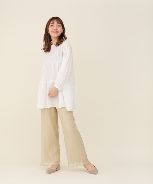 sakishimatokyo（サキシマトーキョー）の「【ZOZO限定】サキシマamp「ワッシャーティアードボリューム袖チュニック/シアーブラウス」（チュニック・レディース・グレー/アイボリー/ホワイト/ブラック・FREE）」の17枚目の写真