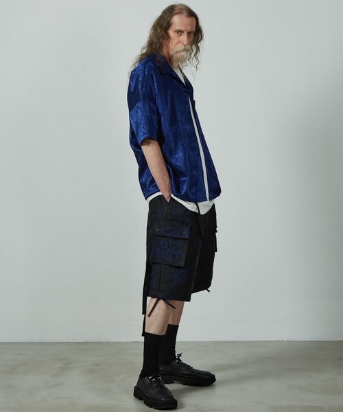 UNSELDs(アンセルズ)の「【UNSELDs アンセルズ】立体ジャガード S/S シャツ(シャツ/ブラウス・メンズ・ブルー/ブラック・L/M)」の13枚目の写真
