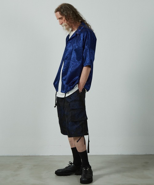 UNSELDs(アンセルズ)の「【UNSELDs アンセルズ】立体ジャガード S/S シャツ(シャツ/ブラウス・メンズ・ブルー/ブラック・L/M)」の14枚目の写真