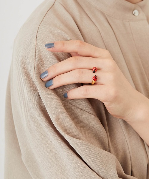 NACH（ナッシュ）の「【NACH(ナッシュ)】てんとう虫・バードリング（リング・レディース・レッド/オレンジ・FREE）」の10枚目の写真