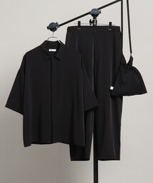 tk.TAKEO KIKUCHI | ◆【WEB限定】ナメラカシャツセットアップ＋サコッシュ（シャツ＋パンツ＋バッグの夏コーデ3点セット）(シャツ/ブラウス)