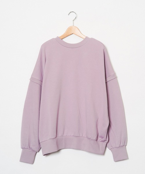 AS KNOW AS de base（アズノゥアズドゥバズ）の「前後着てオーバーＰＯ♪（Tシャツ/カットソー・レディース・ブラック/ブルー/ラベンダー/アイボリー・FREE）」の4枚目の写真