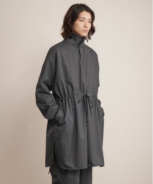 And A（アンドエー）の「TROVE トローブ / VALO SHIRT COAT ヴァロ 2WAYオーバーサイズシャツコート セットアップ / 65SHT01（その他アウター・メンズ・チャコールグレー/ブラウン系その他・2/3/1）」の2枚目の写真