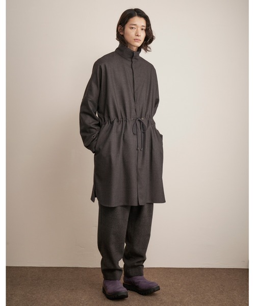 And A（アンドエー）の「TROVE トローブ / VALO SHIRT COAT ヴァロ 2WAYオーバーサイズシャツコート セットアップ / 65SHT01（その他アウター・メンズ・チャコールグレー/ブラウン系その他・2/3/1）」の4枚目の写真