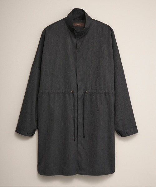 And A（アンドエー）の「TROVE トローブ / VALO SHIRT COAT ヴァロ 2WAYオーバーサイズシャツコート セットアップ / 65SHT01（その他アウター・メンズ・チャコールグレー/ブラウン系その他・2/3/1）」の7枚目の写真