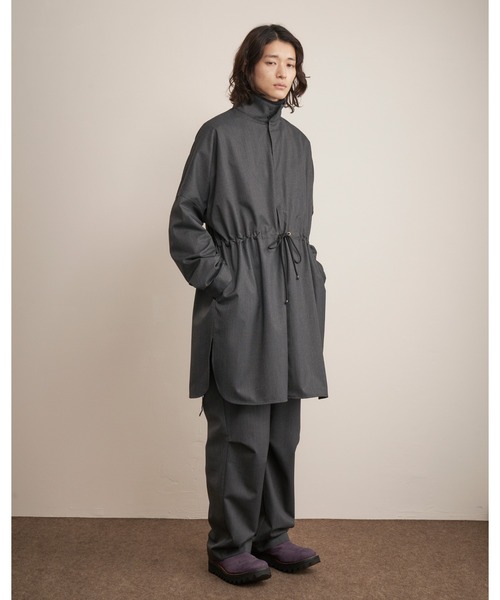 And A（アンドエー）の「TROVE トローブ / VALO SHIRT COAT ヴァロ 2WAYオーバーサイズシャツコート セットアップ / 65SHT01（その他アウター・メンズ・チャコールグレー/ブラウン系その他・2/3/1）」の9枚目の写真
