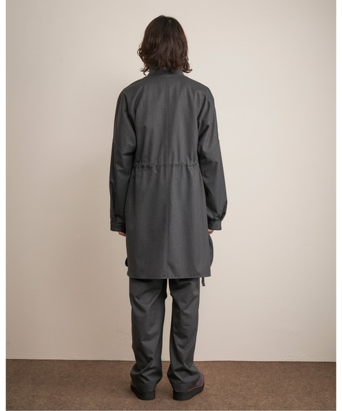 And A（アンドエー）の「TROVE トローブ / VALO SHIRT COAT ヴァロ 2WAYオーバーサイズシャツコート セットアップ / 65SHT01（その他アウター・メンズ・チャコールグレー/ブラウン系その他・2/3/1）」の10枚目の写真