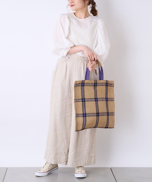 PUAL CE CIN(ピュアルセシン)の「【WEB限定】80ボイル袖フリルブラウス(シャツ/ブラウス・レディース・ベージュ/ブラック/ホワイト・FREE)」の8枚目の写真