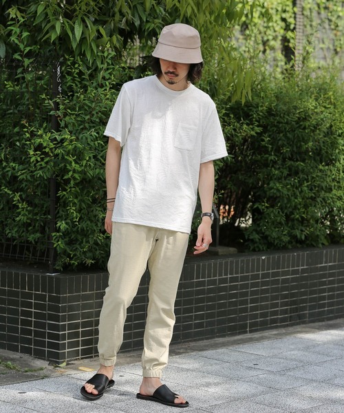 URBAN RESEARCH Sonny Label(アーバンリサーチサニーレーベル)の「さらさらジャガードTシャツ(Tシャツ/カットソー・メンズ・ネイビー/グレー/オフホワイト・MEDIUM/LARGE)」の4枚目の写真