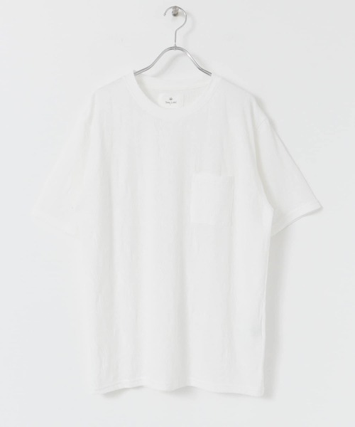 URBAN RESEARCH Sonny Label(アーバンリサーチサニーレーベル)の「さらさらジャガードTシャツ(Tシャツ/カットソー・メンズ・ネイビー/グレー/オフホワイト・MEDIUM/LARGE)」の9枚目の写真