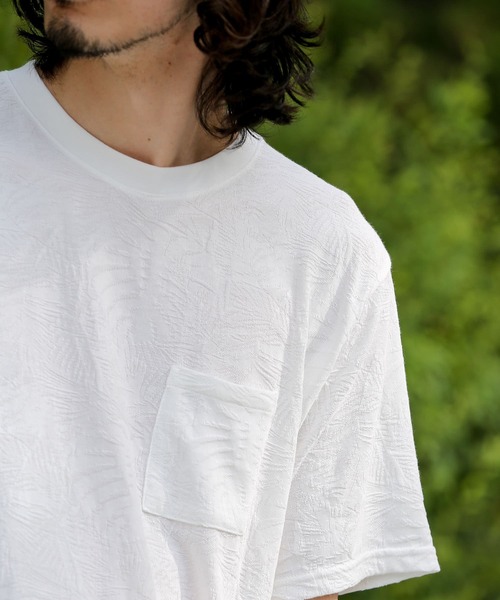 URBAN RESEARCH Sonny Label(アーバンリサーチサニーレーベル)の「さらさらジャガードTシャツ(Tシャツ/カットソー・メンズ・ネイビー/グレー/オフホワイト・MEDIUM/LARGE)」の20枚目の写真