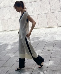 original Vneck mesh design dress