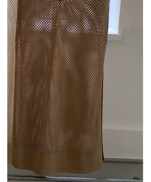 ulu（ウル）の「original Vneck mesh design dress（ワンピース・レディース・ベージュ/オフホワイト・FREE）」の14枚目の写真