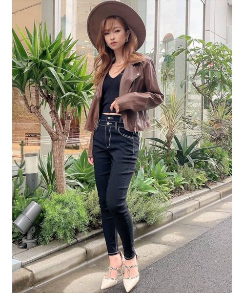 RESEXXY(リゼクシー)の「ライダースジャケット(ライダースジャケット・レディース・ブラック/ブラウン/ベージュ・FREE)」の8枚目の写真