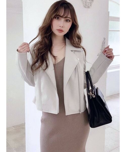 RESEXXY(リゼクシー)の「ライダースジャケット(ライダースジャケット・レディース・ブラック/ブラウン/ベージュ・FREE)」の10枚目の写真