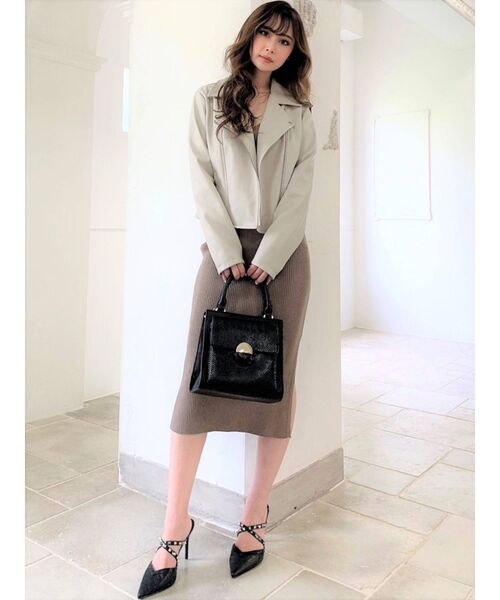 RESEXXY(リゼクシー)の「ライダースジャケット(ライダースジャケット・レディース・ブラック/ブラウン/ベージュ・FREE)」の11枚目の写真