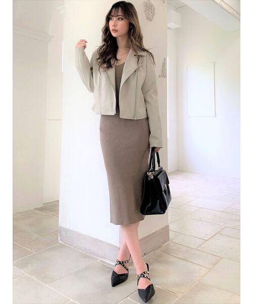 RESEXXY(リゼクシー)の「ライダースジャケット(ライダースジャケット・レディース・ブラック/ブラウン/ベージュ・FREE)」の13枚目の写真